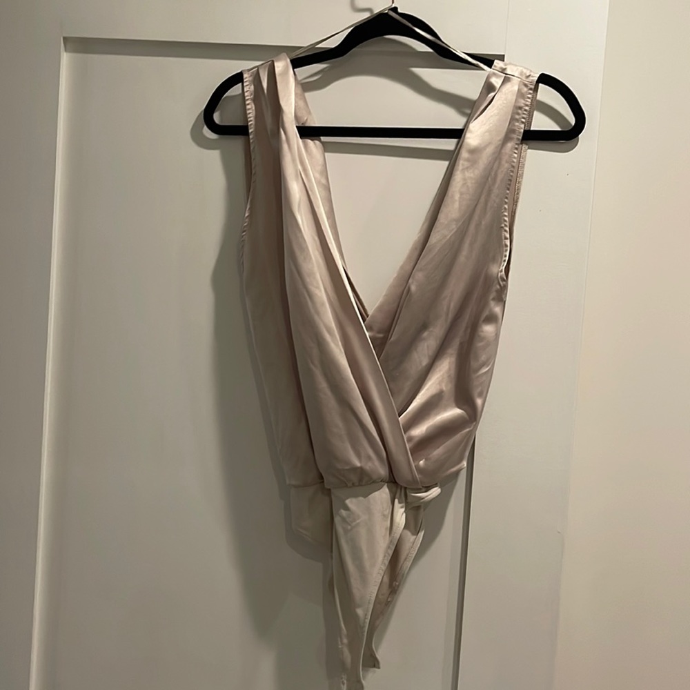Satin body suit size M